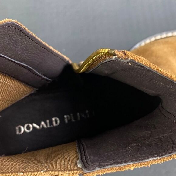 Donald Pliner leather suede Women MAI Saddle Bootie shoes size 8 - Picture 8 of 11